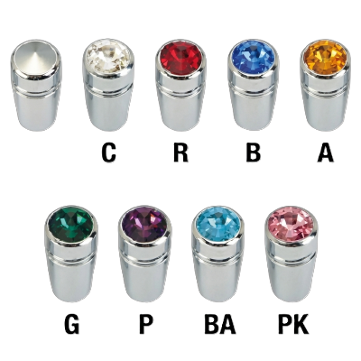 Chrome Peterbilt Mini Switch Extension with olor Jewel (ID 四分之一英吋 x 1英吋)改版去背400x400