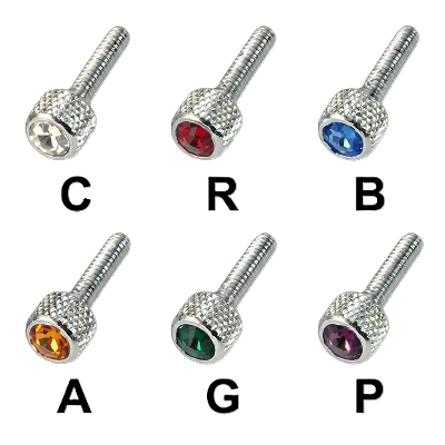 Chrome Kenworth Short Dash Screw with Color Jewel-1 改版去背